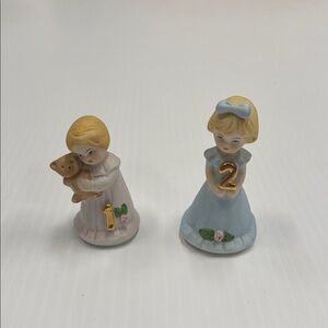 Enesco Growing up Birthday Girls Age 1 & 2